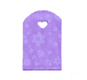 Bolsa de Compras Reutilizable HOYO de 13 x 21 cm (5.1 x 8.3 Pulgadas) con Diseño de Nubes Dulces y Encantadoras en Azul a Cuadros, Asa en Forma de Corazón - Product Image 6