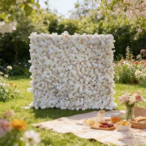 Mur de fleurs artificielles 5D 8*9 pieds, décoration intérieure, design très dense pour Pâques et mariage - Product Image 2