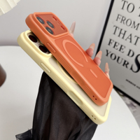 Accesorios para Teléfono TPU Mate al por Mayor de Saiboro para 17 Pro, Funda Magnética Translúcida Antiarañazos para iPhone 16 15 14 13