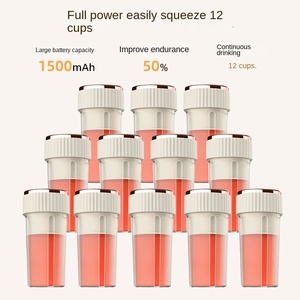 Factory Wholesale Mini Stainless Steel Self Cleaning Portable <b>Juicer</b> Blender USB Rechargeable 400ml Multi-Function Smoothie Car - Product Image 3