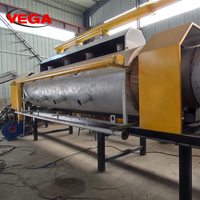 VEGA Nouveau Design Four de Carbonisation du Bambou, Four de Pyrolyse pour Bûches et Branches, Four de Distillation du Carbone Rotatif Continu