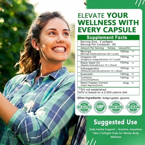 Gélules de Moringa de haute qualité à marque privée : Renforce l'immunité, apporte de l'énergie, favorise la détoxification et soutient la santé des articulations - Product Image 3