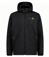 Veste Softshell Homme OEM Fine, Respirante, Imperméable et Coupe-Vent avec Fermeture Éclair, Vêtement d'Extérieur pour Randonnée, Capuche Amovible