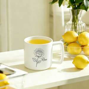 Mug blanc vierge pour sublimation 11 oz, mug à café en céramique classique de haute qualité, impression par transfert thermique, cadeaux DIY, utilisation à la maison et au bureau - Product Image 1