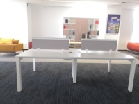 Cloison de bureau en aluminium moderne, usine de chine, séparateur de bureau 2 4 6 places