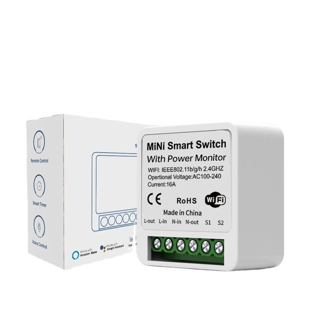 Energy Monitor Tuya Smart Switch 10A 16A Relay Module Wifi Zigbee Google Home Smart Life App Remote Control Switch