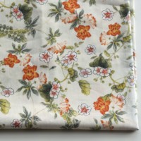 Tissu Popeline 100% Coton Tissé Uni, Impression Numérique Personnalisée Direct Usine, Léger à Motifs Floraux pour Chemises et Robes Femme, Fille, Garçon