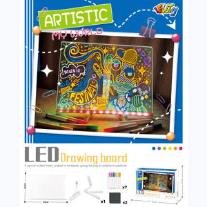 Tablero de dibujo que brilla en la oscuridad de 12 pulgadas, tableta de escritura LED con superficie borrable, tablero de garabatos iluminado para niños, juguete para regalo educativo - Product Image 4