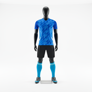 Maillots de football en polyester pour adultes, respirants, à manches courtes, col en V, logo personnalisé, noms/noms d'équipes sur le devant, 5XL, broderie 3D - Product Image 1
