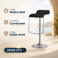 Tabouret de bar commercial moderne et minimaliste avec structure métallique, accoudoirs rotatifs, dossier réglable en hauteur, pour la maison, le salon de coiffure, le mobilier de bar