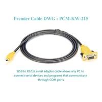 Mini USB macho a 9 pines D-Sub hembra RS232 Cable de extensión serie FTDI Chip FT232RL para altavoz Cámara Monitor proyector impresora