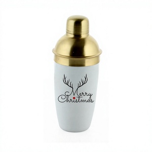 เครื่องปั่นค็อกเทลสแตนเลสพิมพ์ลายสุดหรูเครื่องปั่นคอกเทลสีเหลือง - Product Image 1