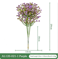 Décorations de mariage en gypsophile artificiel, bouquets faits main en soie gel douce, à tige unique, toucher hydratant, en plastique imprimé en 3D