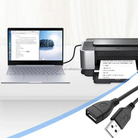 Cable de Extensión USB Macho a Hembra, Cable de Extensión de Carga y Sincronización de Datos, Línea de Transmisión de Datos para Pantalla, PC, Impresora