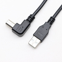 Câble USB de type A vers type B Câble d'imprimante à angle droit USB2.0 a Prise mâle vers USB B à angle droit Câble de cordon de scanner d'imprimante mâle