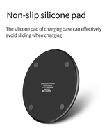 Chargeurs sans fil pour téléphone portable intelligents, chargeurs de bureau portables 15W, logo personnalisé rond, chargeur sans fil universel pour téléphone portable