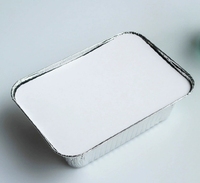 Plateaux jetables personnalisables de haute qualité en papier d'aluminium Récipients rectangulaires écologiques à emporter de qualité alimentaire