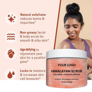 Sel de bain rose de l'Himalaya, détoxifiant, relaxant, minéral, avec collagène, aloe vera, huile de jojoba, exfoliant, végétalien, apaise les muscles, hydrate la peau, convient à tous les types de peau - Product Image 2