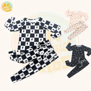 Wholesale Bamboo Pajamas Suit Casual Kids Pajamas Kids Pajamas Bamboo Baby Boys Clothing Sets