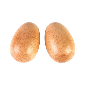 Wholesale Wooden Egg Shaped Maracas Shaker Toy Orff Percussion <b>Instrument</b> <b>Musical</b> <b>Instruments</b> Wood Egg Shakers Early Education - Product Image 2