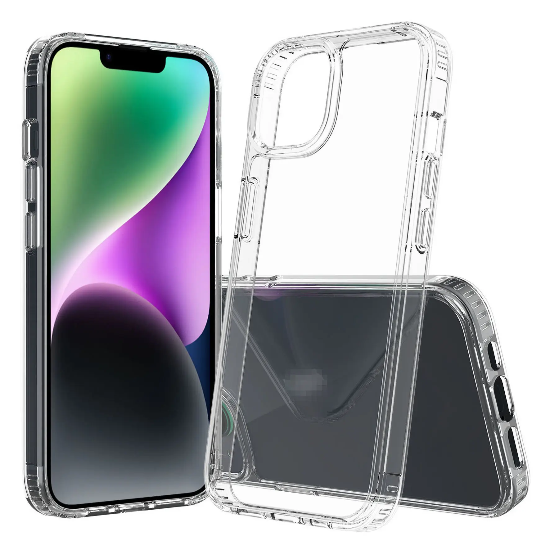 크리스탈 클리어 하이브리드 모바일 Shockproof 휴대 전화 뒷면 커버 삼성 갤럭시 케이스