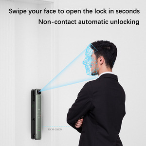 Bloqueo automático NFC 3D Reconocimiento facial Bloqueo inteligente Desbloqueo intravenoso <span class=keywords><strong>C</strong></span>ámara de ojo de gato Alarma antipalanca Timbre incorporado Contraseña ficticia - Product Image 4