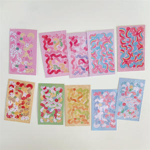Güzel ayı hologram şeritler kore kırtasiye etiket sparkly tavşan deco çıkartmalar toploader fotoğraf kartı dekorasyon çıkartmaları - Product Image 4