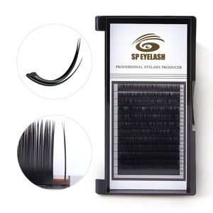 Estensioni fatte a mano del ciglio della ciglia piana della ciglia del Volume individuale coreano di <span class=keywords><strong>J</strong></span> <span class=keywords><strong>B</strong></span> C Cc D Dd L ciglia premio piane piane di 0.15mm - Product Image 2