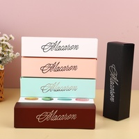 Boîte de présentation pour 6 macarons, boîte à gâteaux en carton rigide, emballage pour macarons français, boîte à chocolat alimentaire