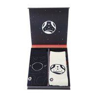 Ensemble de 3 paires de chaussettes en papier de luxe de haute qualité, emballage cadeau pour chaussettes