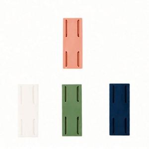 <b>Plastic</b> 5-Layer Punch-Free Adhesive Modern Multifunction Non-Folding Socket Holder Wall Mounting Bracket Stand Custom Logo - Product Image 1