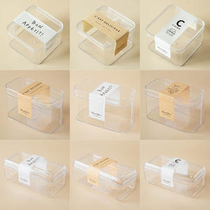 Boîte à pâtisserie ronde transparente en PS recyclable de haute qualité, conteneur d'emballage durable pour tiramisu, desserts et aliments sucrés - Product Image 2