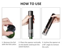 2023 Nouveau produit Ouvreur électrique de vin de conception de luxe rechargeable avec logo pour les produits FBA