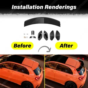สปอยเลอร์หลังคาหลังรถยนต์ StarNav สำหรับ Mercedes Benz A Class W177 A180 A200 A250 A260 A45 AMG ปี 2019 2020 2021 2022 2023 2024 2025 - Product Image 3