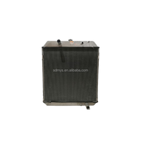 Radiateur d'excavatrice HM en aluminium brasé anti-corrosion robuste pour moteurs Yuchai55/Yuchai60-8/Yuchai135-8, personnalisable