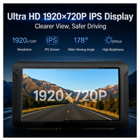 Pantalla portátil con pantalla táctil IPS inalámbrica Mirror Link de 9.66 pulgadas, Carplay, Android Auto, monitor estéreo portátil para automóvil