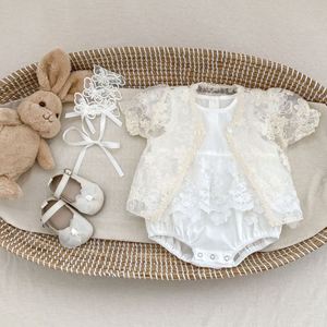 Baju Bayi Perempuan Baru Lahir Musim Panas Engepapa, Bodysuit Katun Berenda, Pakaian Bayi Lucu - Product Image 5