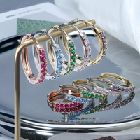 Joyería Fina de Moissanita para Mujer, Perlas Coreanas, Set de Aros, Pendientes de Diamantes, Pendientes de Oro de Diseño, Pendientes Colgantes de Moda con Circones