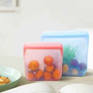 Ff813 bolsas reutilizáveis para alimentos, sacos para congelar, galão, lanche, à prova de vazamento, frescor, saco de armazenamento de alimentos - Product Image 6