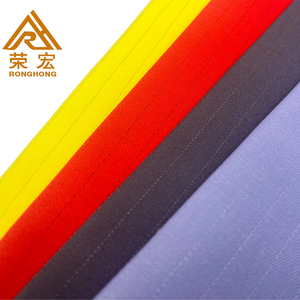 OEM ODM Ronghong Tissu antistatique mélangé 250GSM 60 Polyester 35 Cotton 5 Spandex Tissu sergé Station-service Manteau du personnel Vêtements <span class=keywords><strong>de</strong></span> travail - Product Image 4
