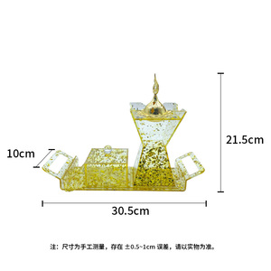 <b>Acrylic</b> <b>Storage</b> Rack Rectangular Detachable Transparent Display Stand For Aromatherapy Middle Eastern Decor YZ-861070-1 - Product Image 4