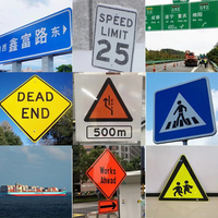 Panneaux de signalisation routière temporaires en aluminium orange réfléchissant haute visibilité pour travaux de construction et contrôle du trafic 12-48 pouces