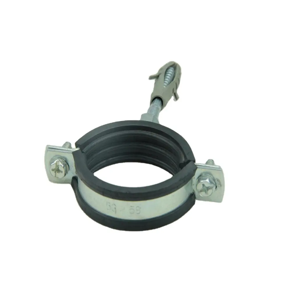EPDM Rubber Lined P Clip Water Pipe Tube Hose Clamp Stainless Steel Tube Clamp