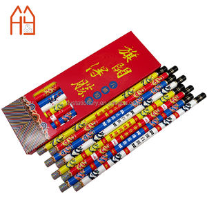 Juego de 8 Lápices de Barril Redondo 2B con Acabado Premium Dip-top, Impresión Personalizada por Transferencia de Calor - Product Image 1