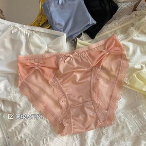 Sexy Slip Modellante da Donna in Morbido Raso <span class=keywords><strong>e</strong></span> Rete con Fascia in Pizzo all'Apertura della Gamba <span class=keywords><strong>e</strong></span> in Vita - Product Image 4