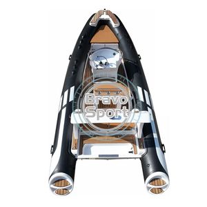 Bateau pneumatique de sauvetage de luxe à coque en fibre de verre de 5,8 m, avec plancher en <span class=keywords><strong>EVA</strong></span> imitation teck, en Hypalon/PVC - Product Image 6