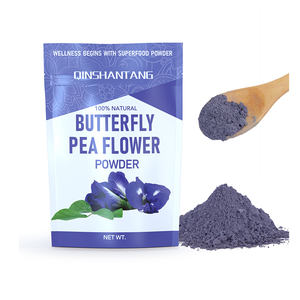 Qinshantang 100% polvo de flor de guisante de mariposa de grado alimenticio Natural extracto de fruta Soluble en agua en botella o embalaje de tambor - Product Image 1