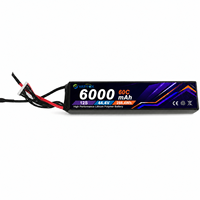 Batterie Lipo haute puissance Yattox 12S 6000mAh 60C pour hélicoptère RC de classe 700 800, grand jet EDF, avion à voilure fixe, drone UAV
