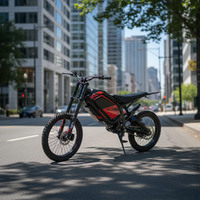 Moto tout-terrain électrique personnalisée pour adultes - Vélo de montagne puissant à grande vitesse 72V pour l'aventure