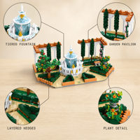 Ensemble de blocs de construction de jardin personnalisé, jouets éducatifs, jouets pour enfants, jouets pour enfants en bas âge, modèle architectural OEM sous marque privée